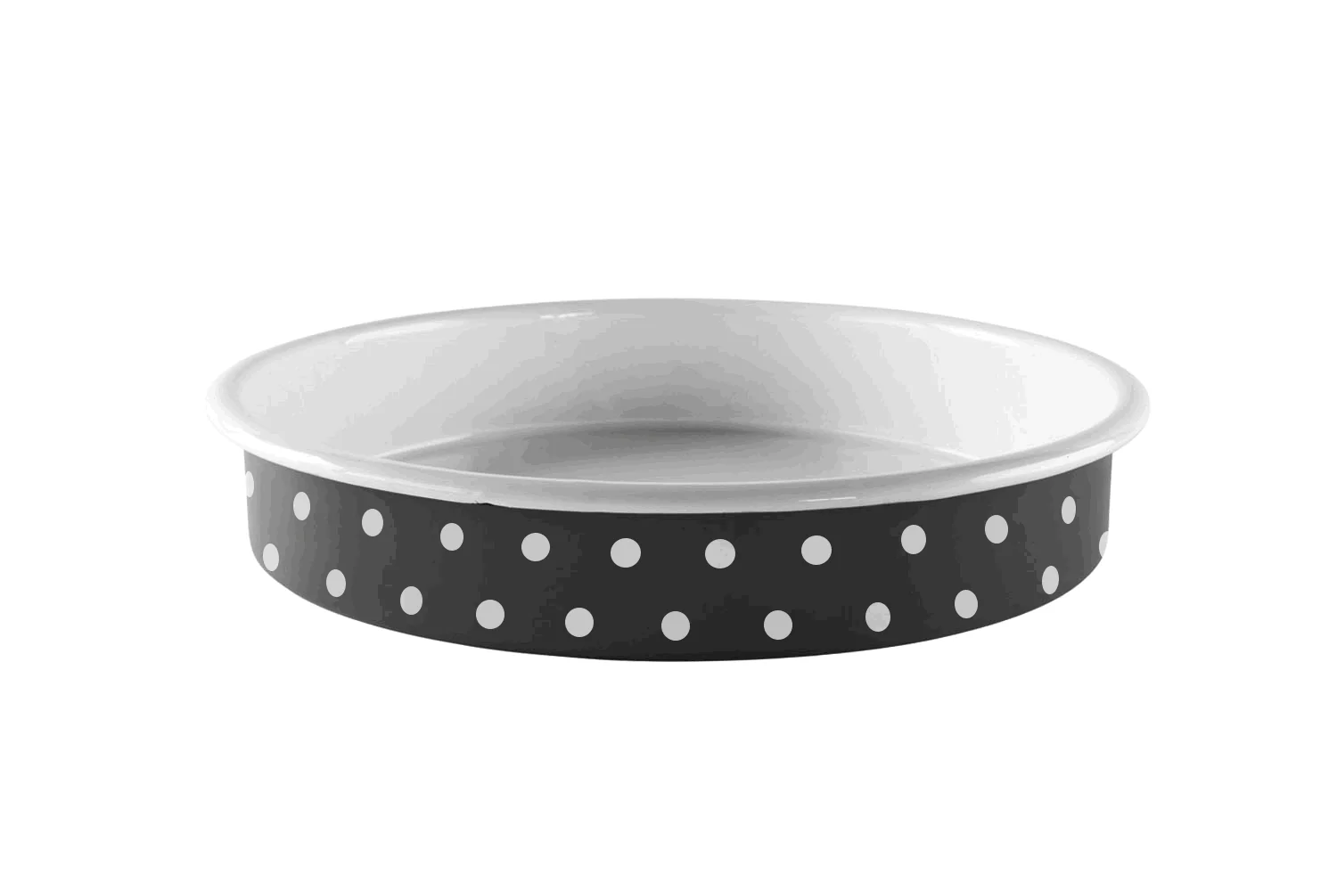 Sallys Emaille Ofenform - Ø32 cm - gepunktet - Image 3
