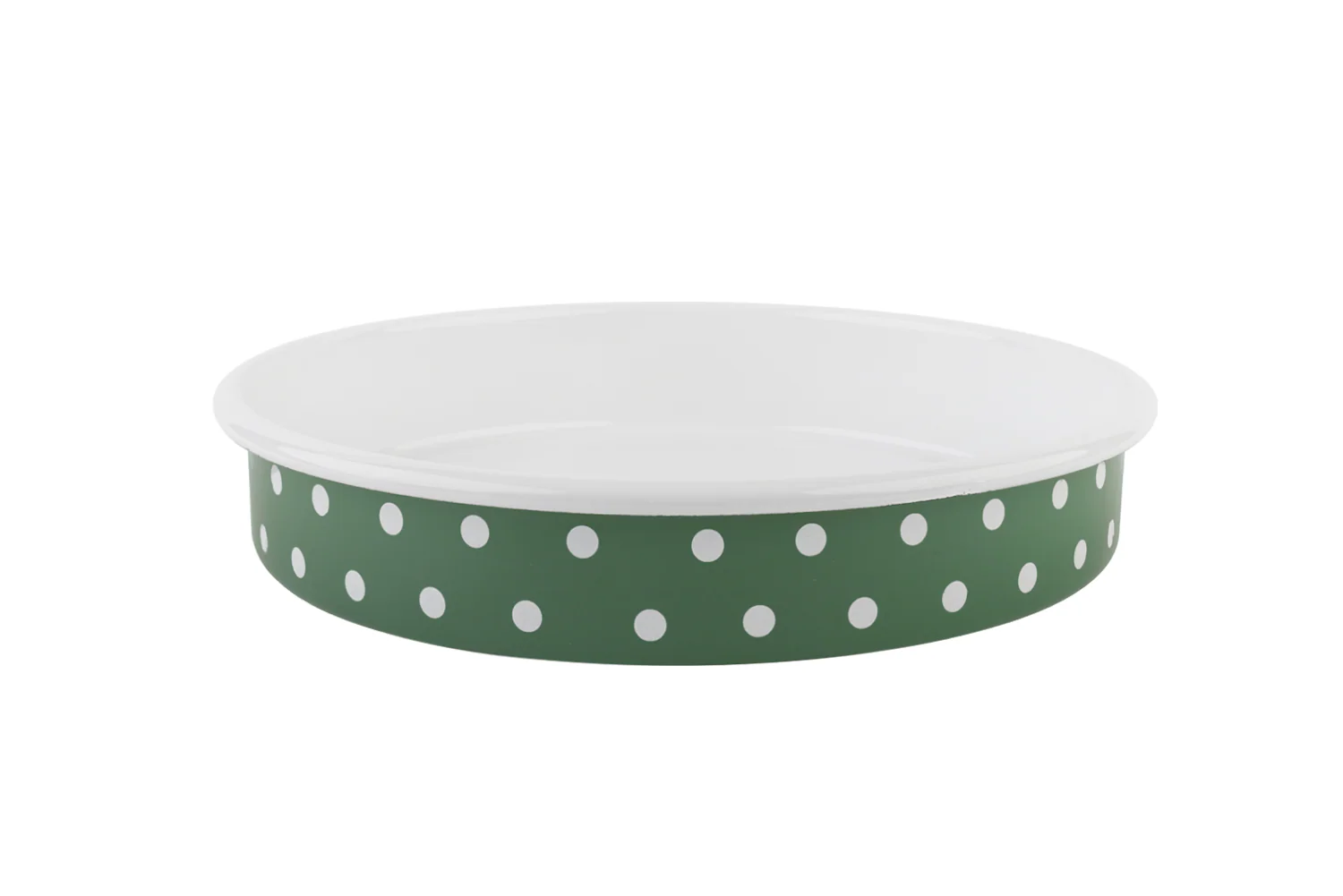 Sallys Emaille Ofenform - Ø32 cm - gepunktet - Image 4