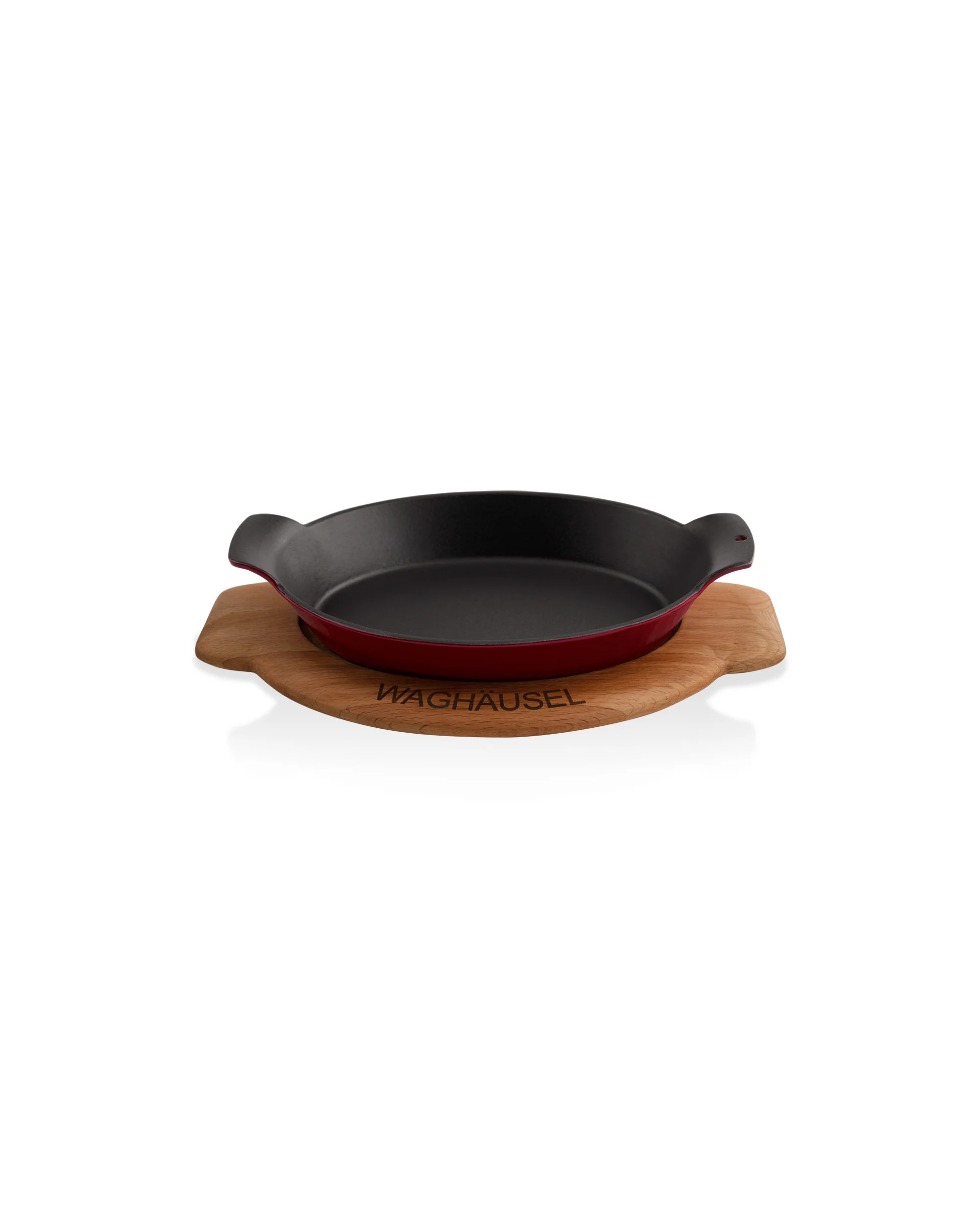 Sallys Gusseisen - Servierpfanne oval 18 x 24 cm - mit Echtholzuntersetzer - Image 8