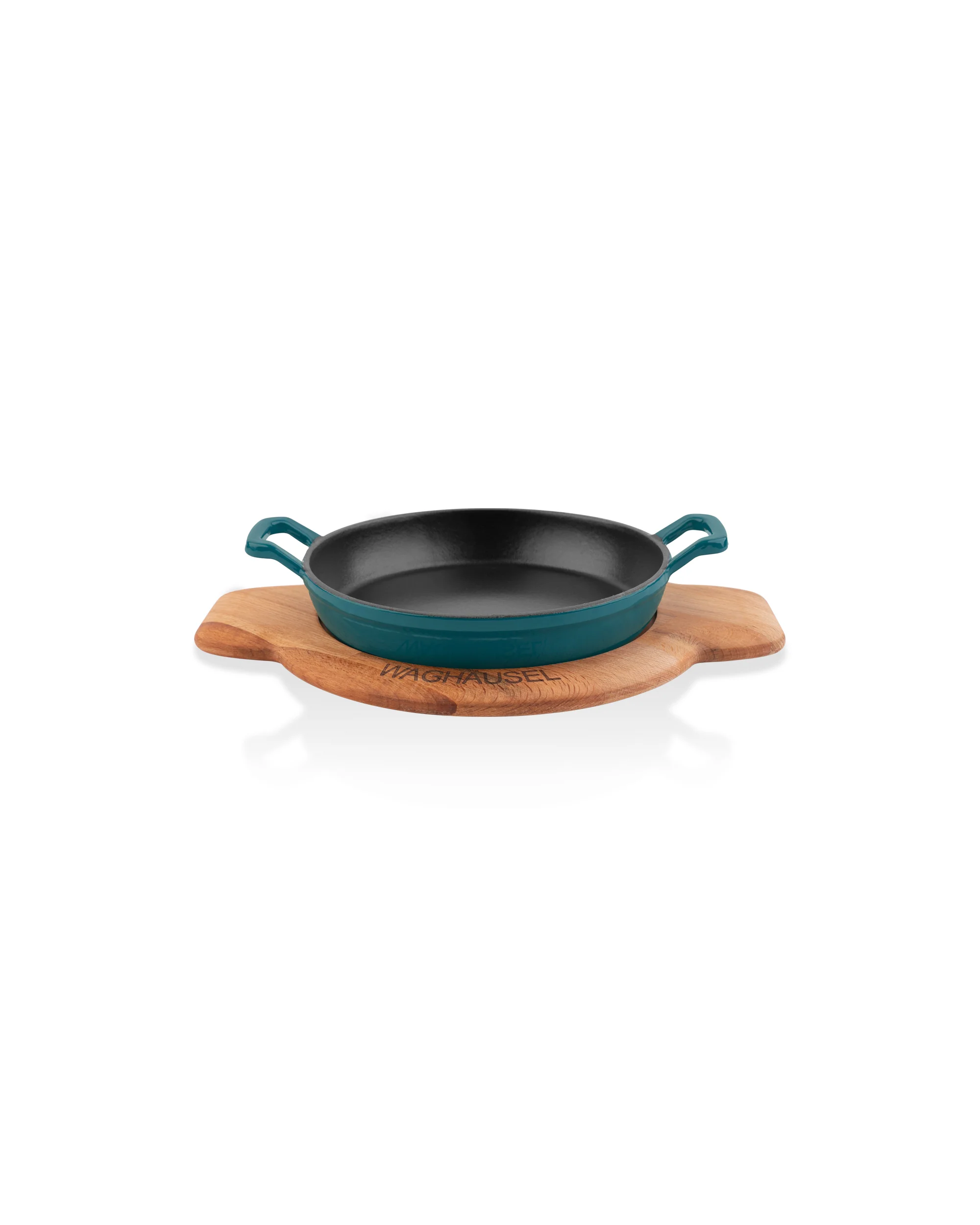 Sallys Gusseisen - Servierpfanne rund Ø 20 cm - mit Echtholzuntersetzer - Image 3
