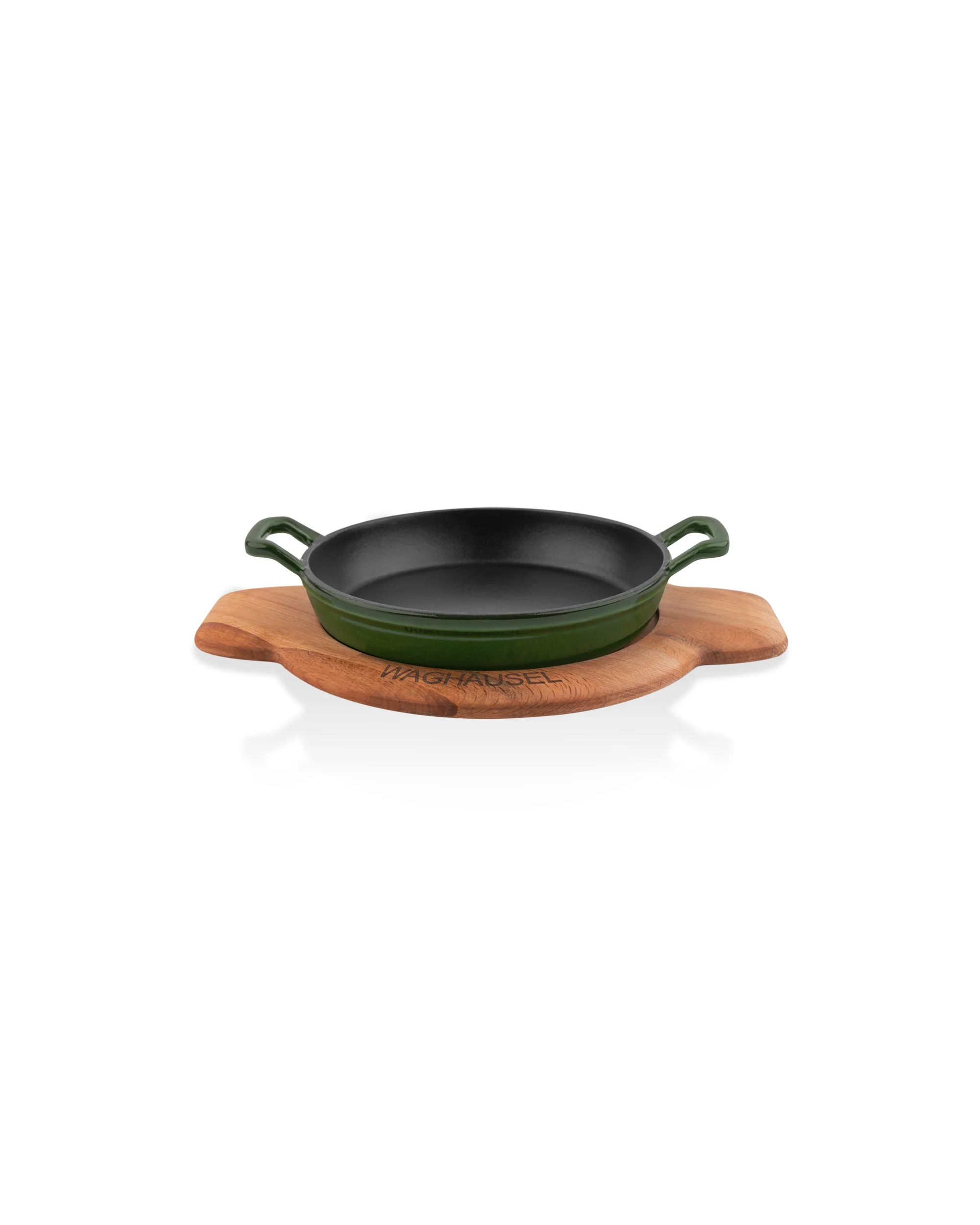 Sallys Gusseisen - Servierpfanne rund Ø 20 cm - mit Echtholzuntersetzer - Image 6
